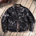 Men's Biker Leather Jacket-Celeritas