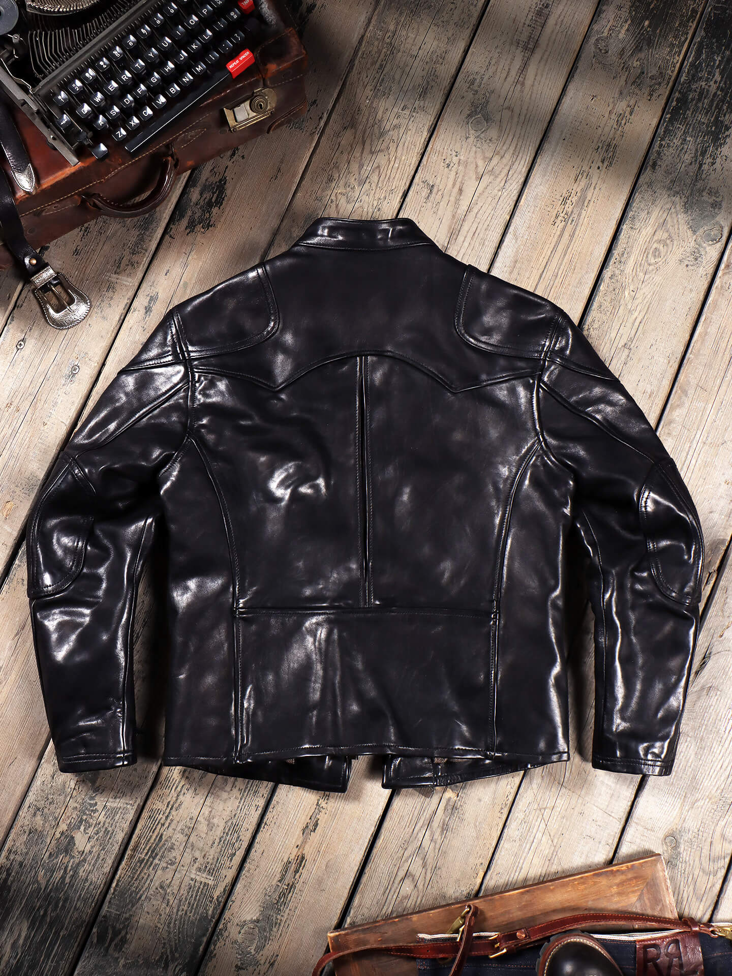 Men's Biker Leather Jacket-Celeritas