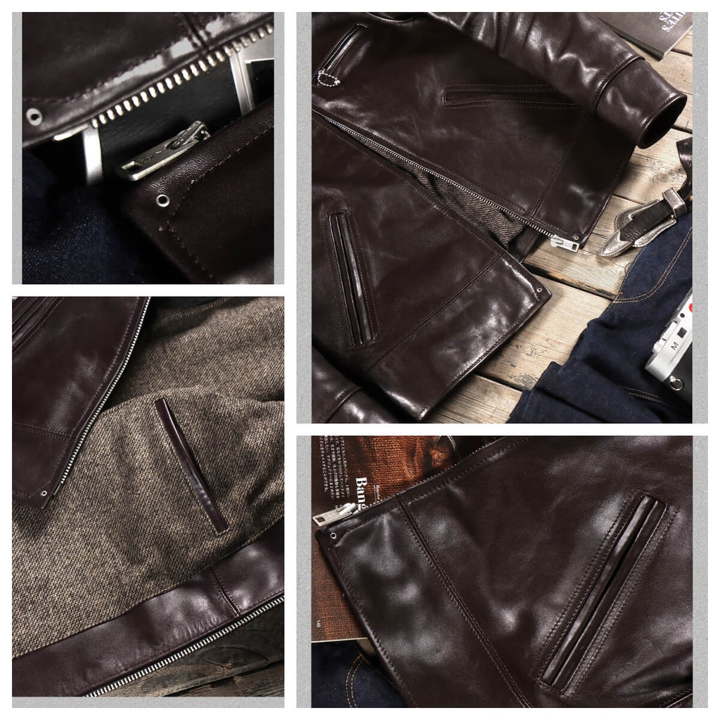 Men's Rider Leather Jacket-Classic