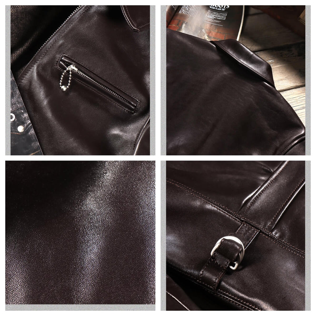 Men's Rider Leather Jacket-Classic