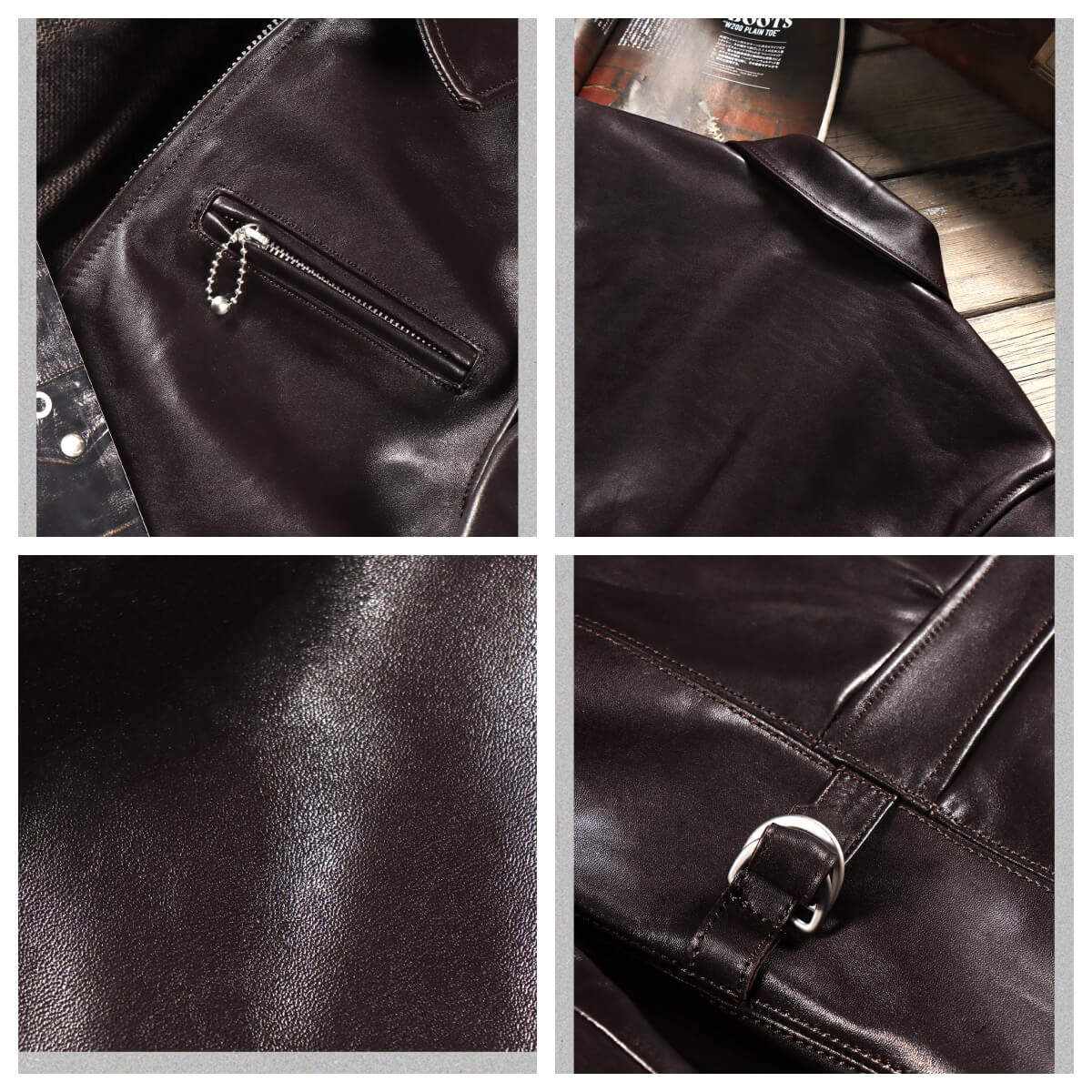 Men's Rider Leather Jacket-Classic