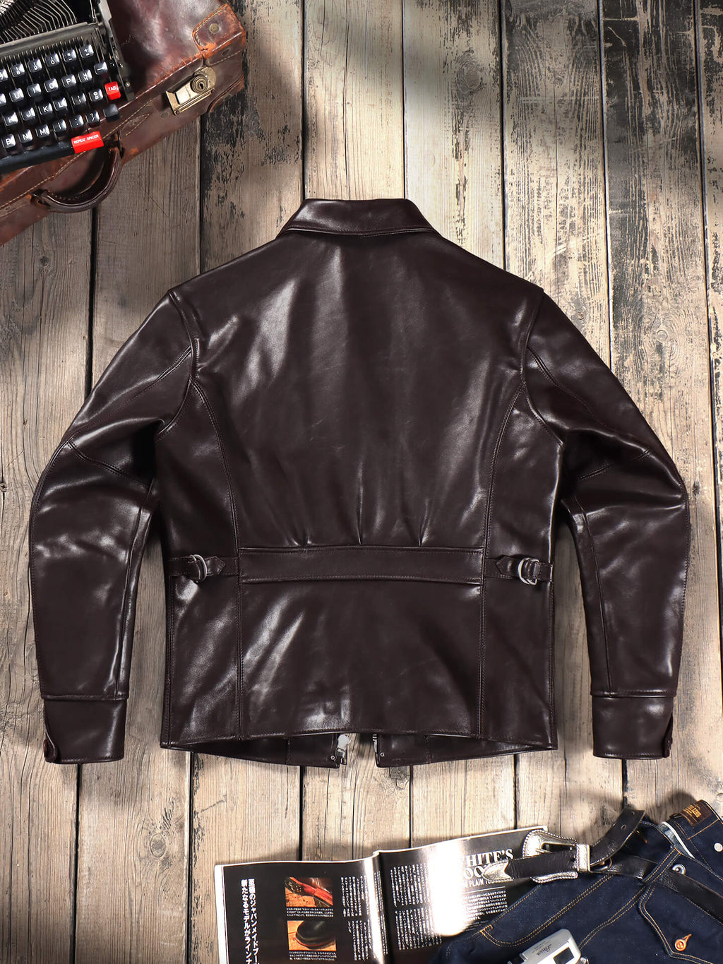 Men's Rider Leather Jacket-Classic