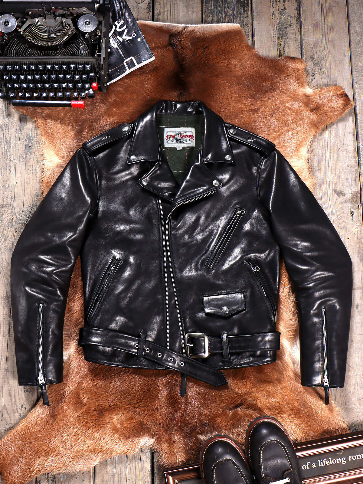 Men's Rider Leather Jacket-Cursus