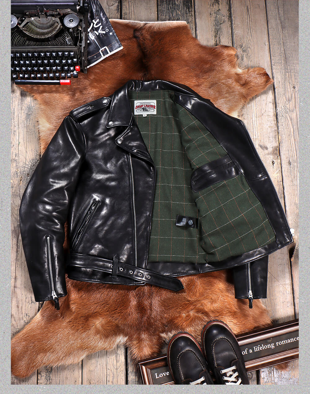 Men's Rider Leather Jacket-Cursus