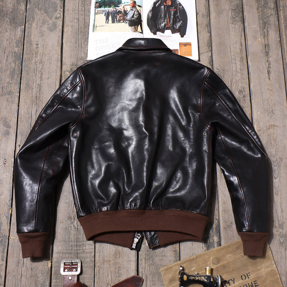Men's A2 Bomber Leather Jacket-Alatus