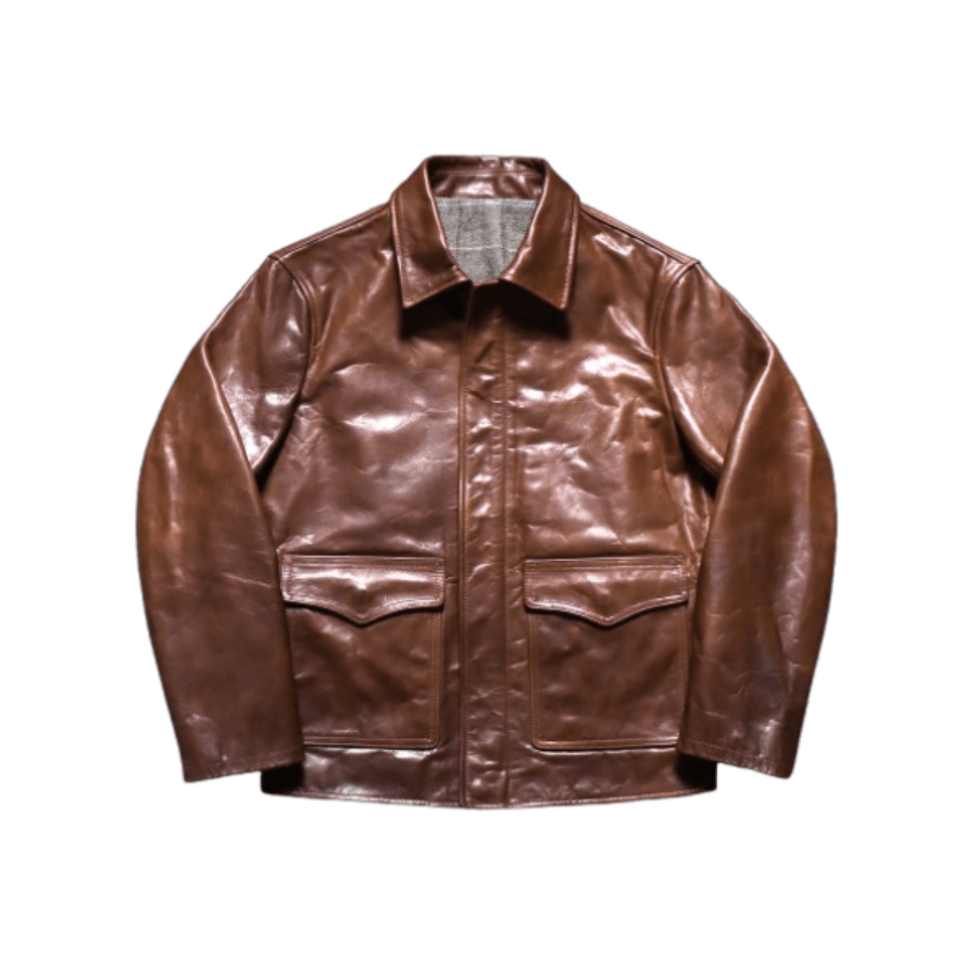 Men's A2 Bomber Leather Jacket-Explorator