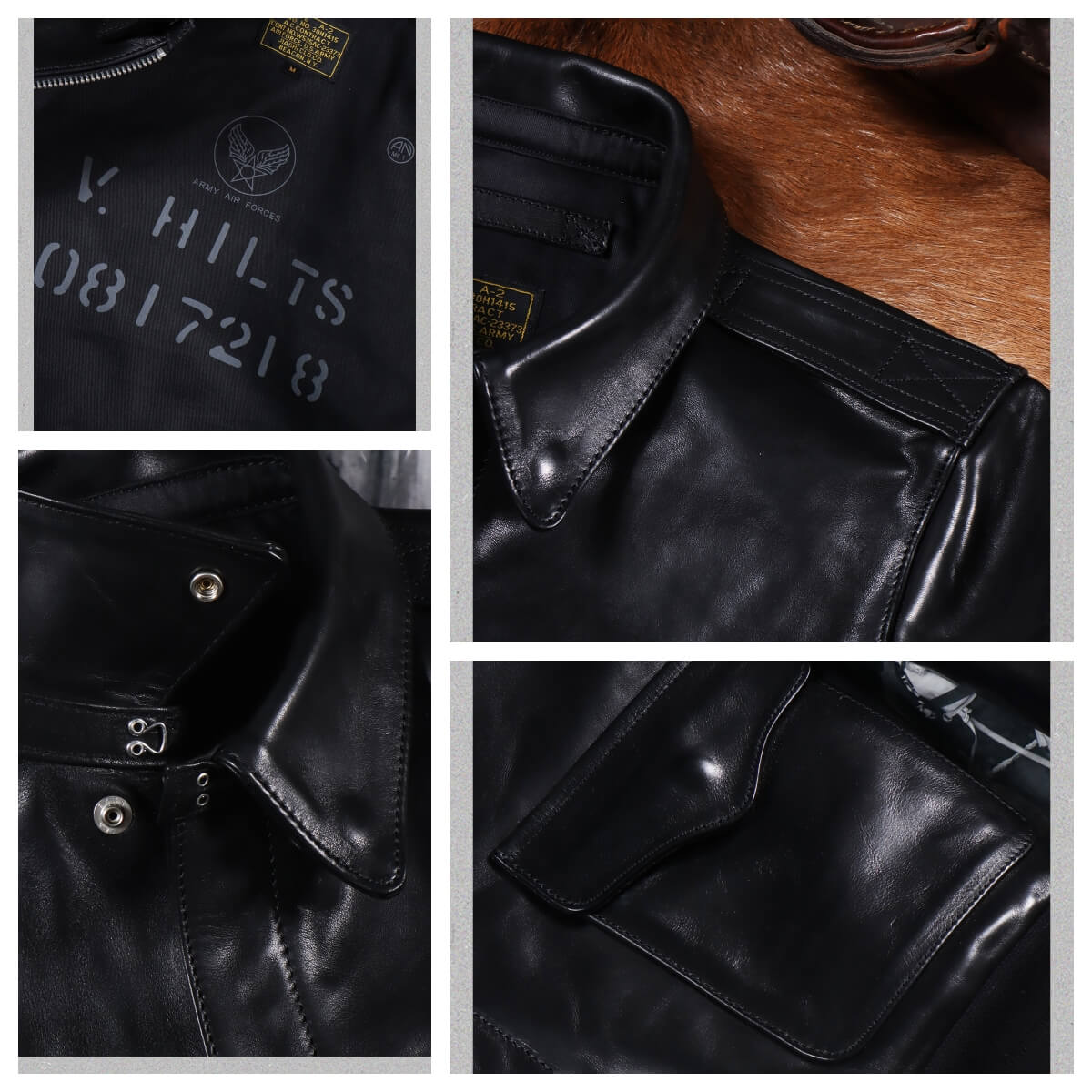 Men's A2 Bomber Leather Jacket-Tutamen
