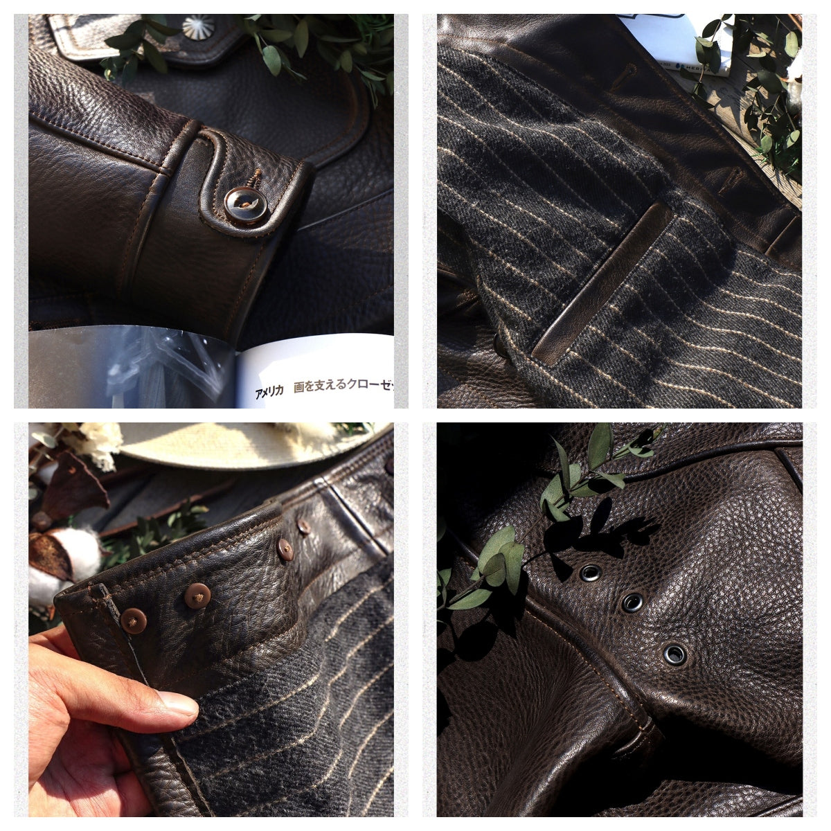 Men's Western Leather Jacket-Minotaur