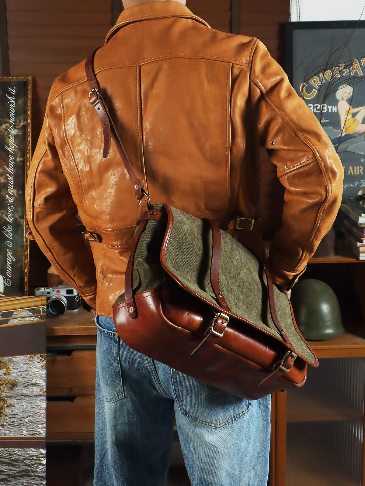 Men's Rider Leather Jacket-Libertas