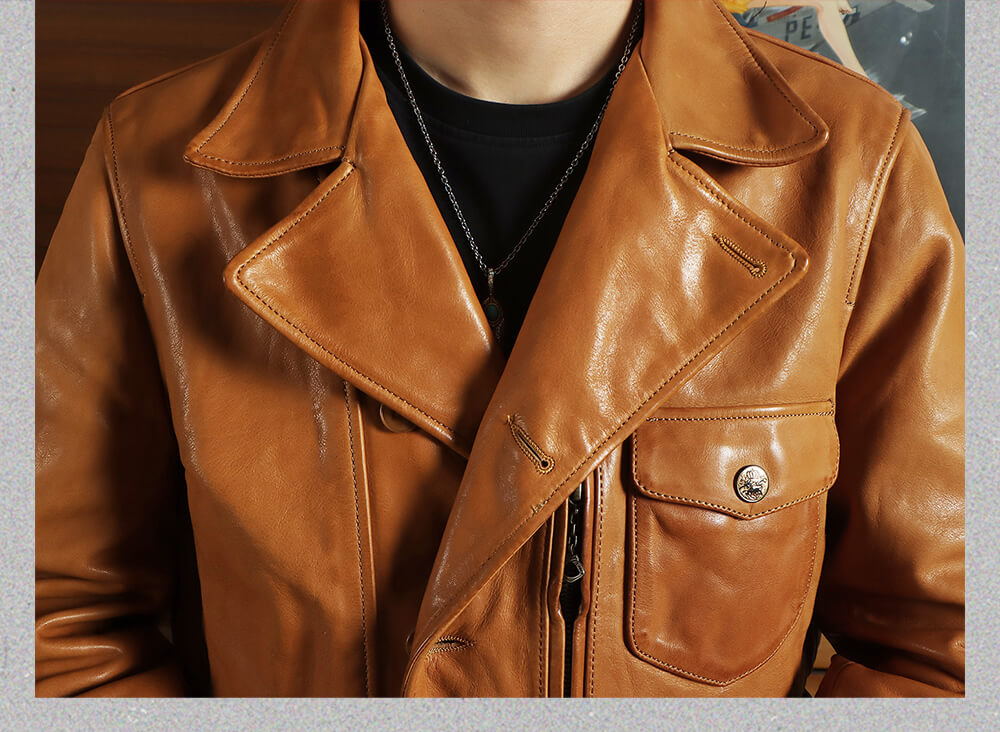 Men's Rider Leather Jacket-Libertas