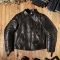 Men's Biker Leather Jacket-Impetus