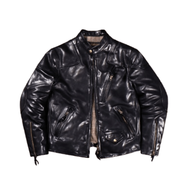 Men's Biker Leather Jacket-Celeritas