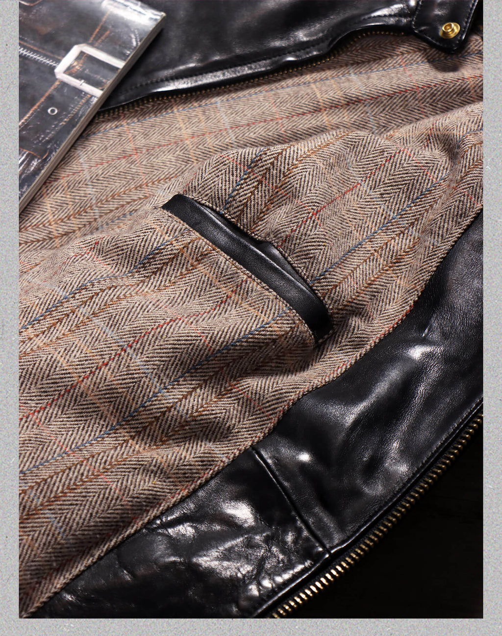 Men's Biker Leather Jacket-Celeritas