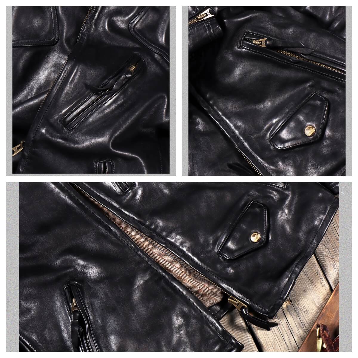 Men's Biker Leather Jacket-Celeritas