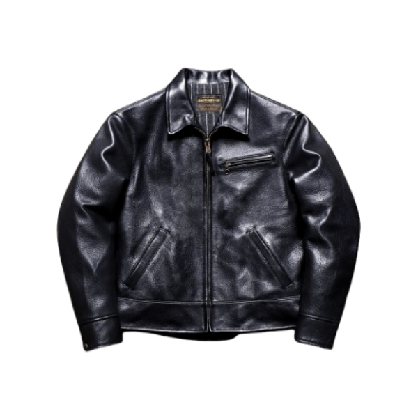 Men's Rider Leather Jacket-Essential
