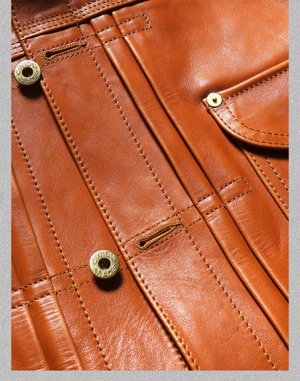 Men's Tan Trucker Leather Jacket-Primus