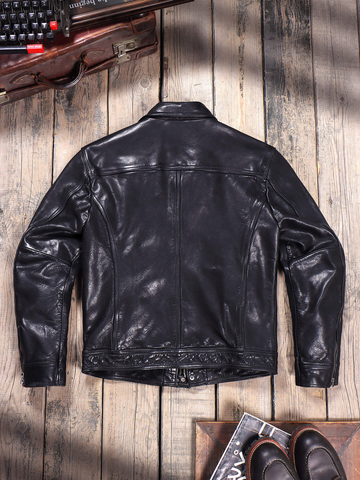 Men's Field Leather Jacket-Sylva