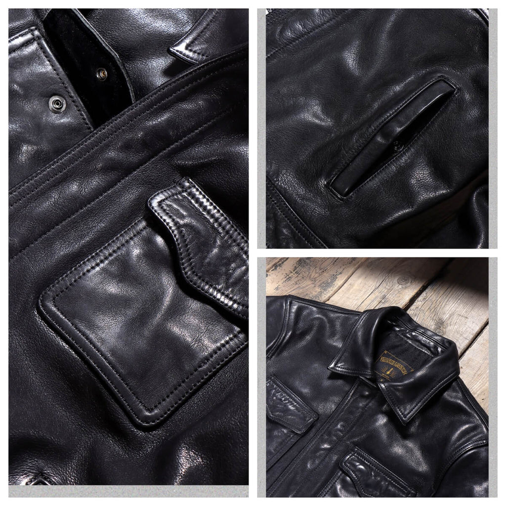 Men's Field Leather Jacket-Sylva