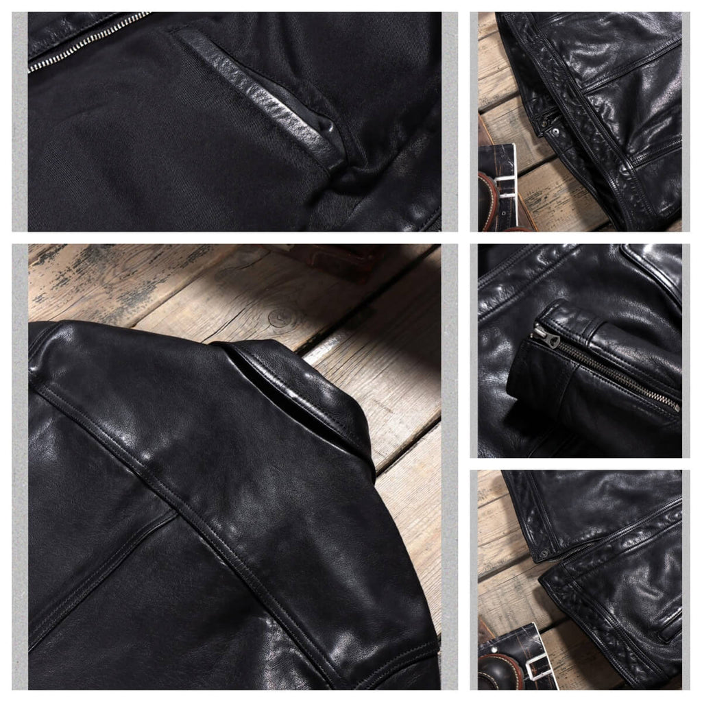 Men's Field Leather Jacket-Sylva