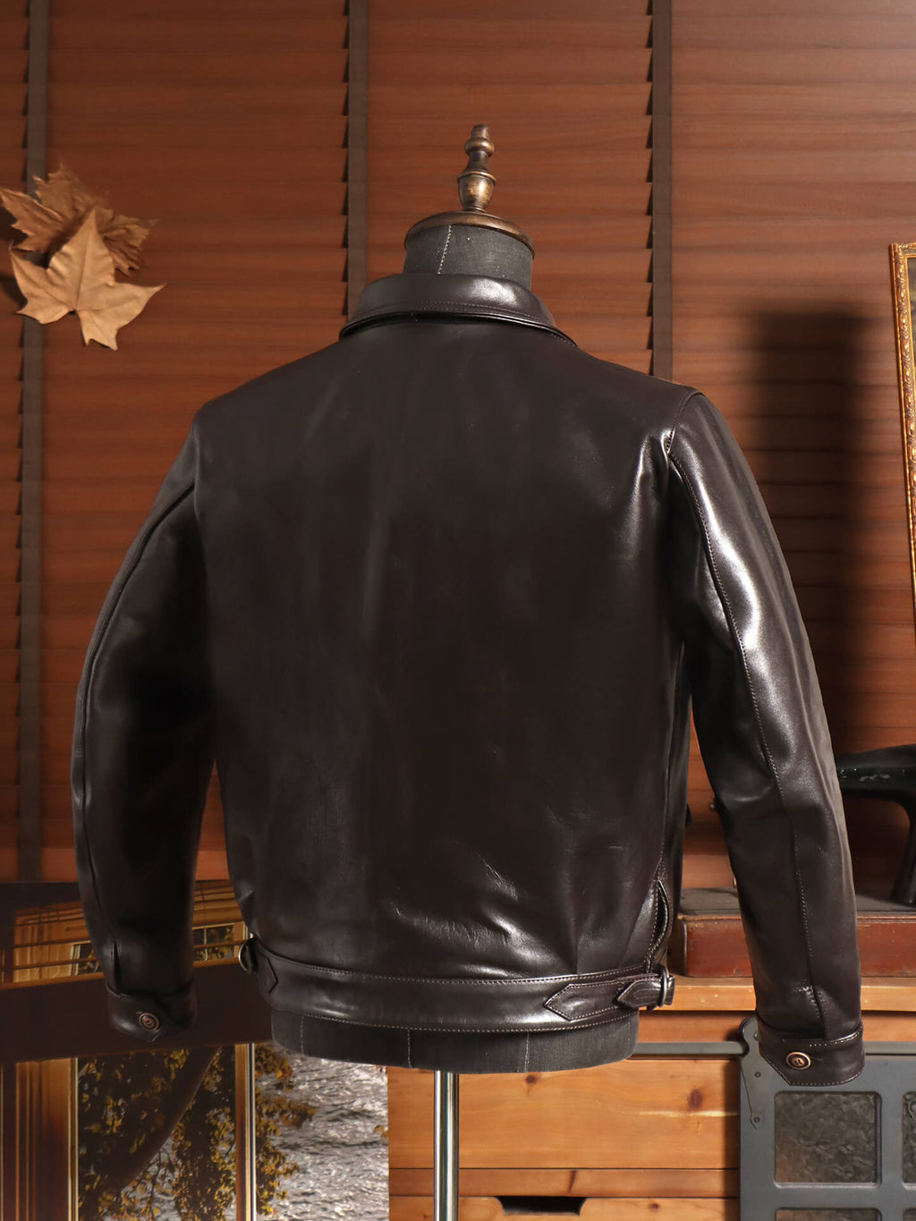 Men's Flight Leather Jacket-Ignis