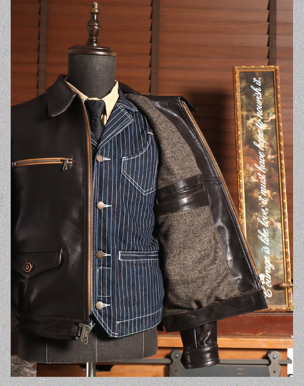 Men's Flight Leather Jacket-Ignis