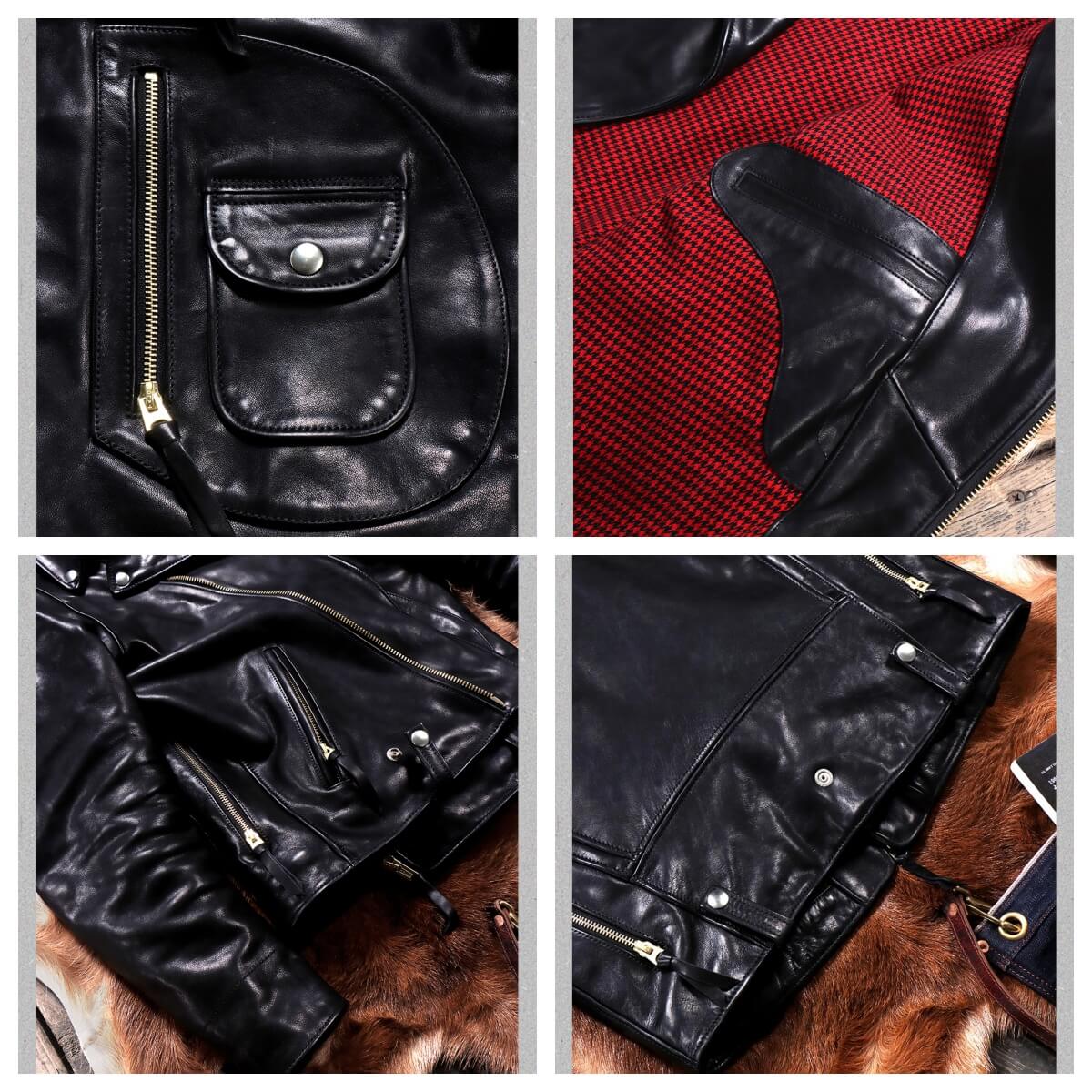 Men's Rider Leather Jacket-Gravis