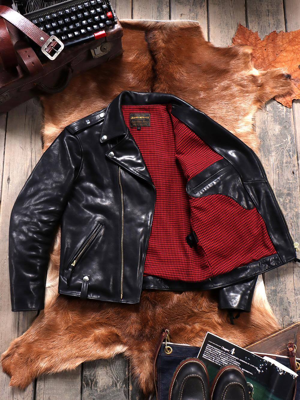 Men's Rider Leather Jacket-Gravis