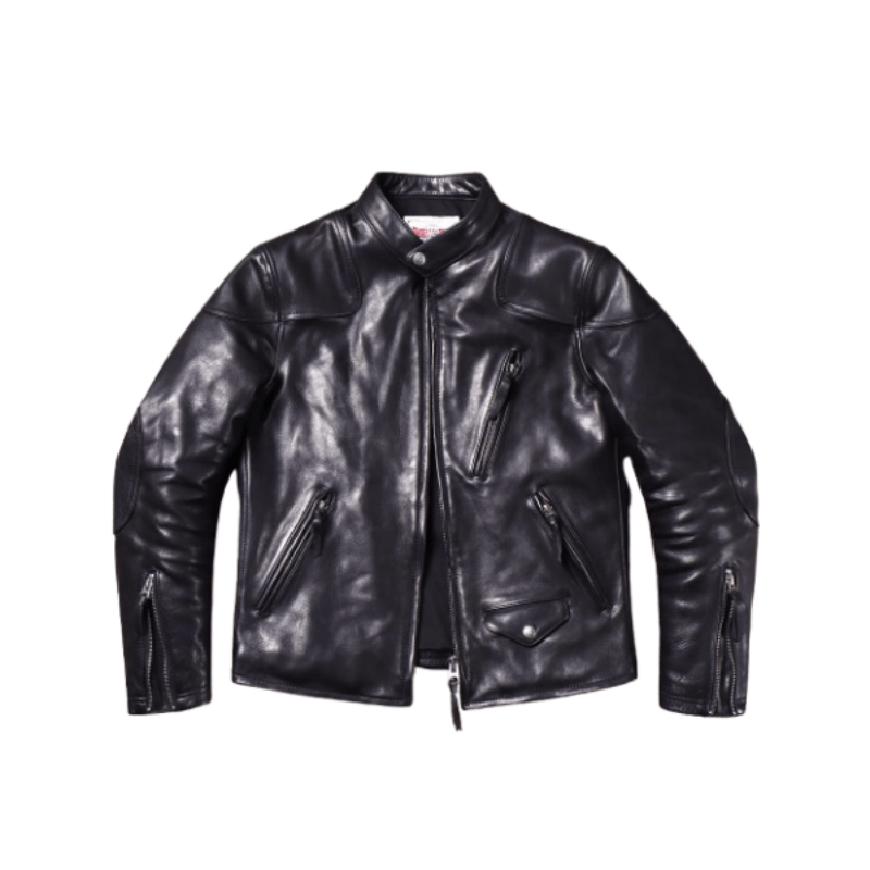 Men's Biker Leather Jacket-Acer