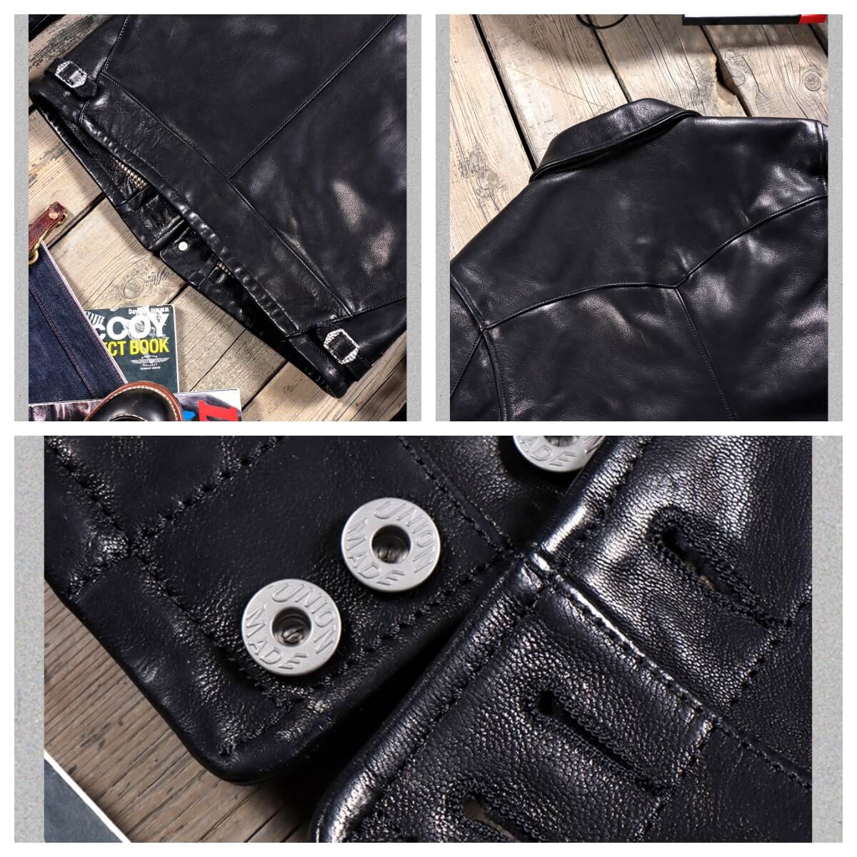 Men's Western Leather Jacket-Aigokeros