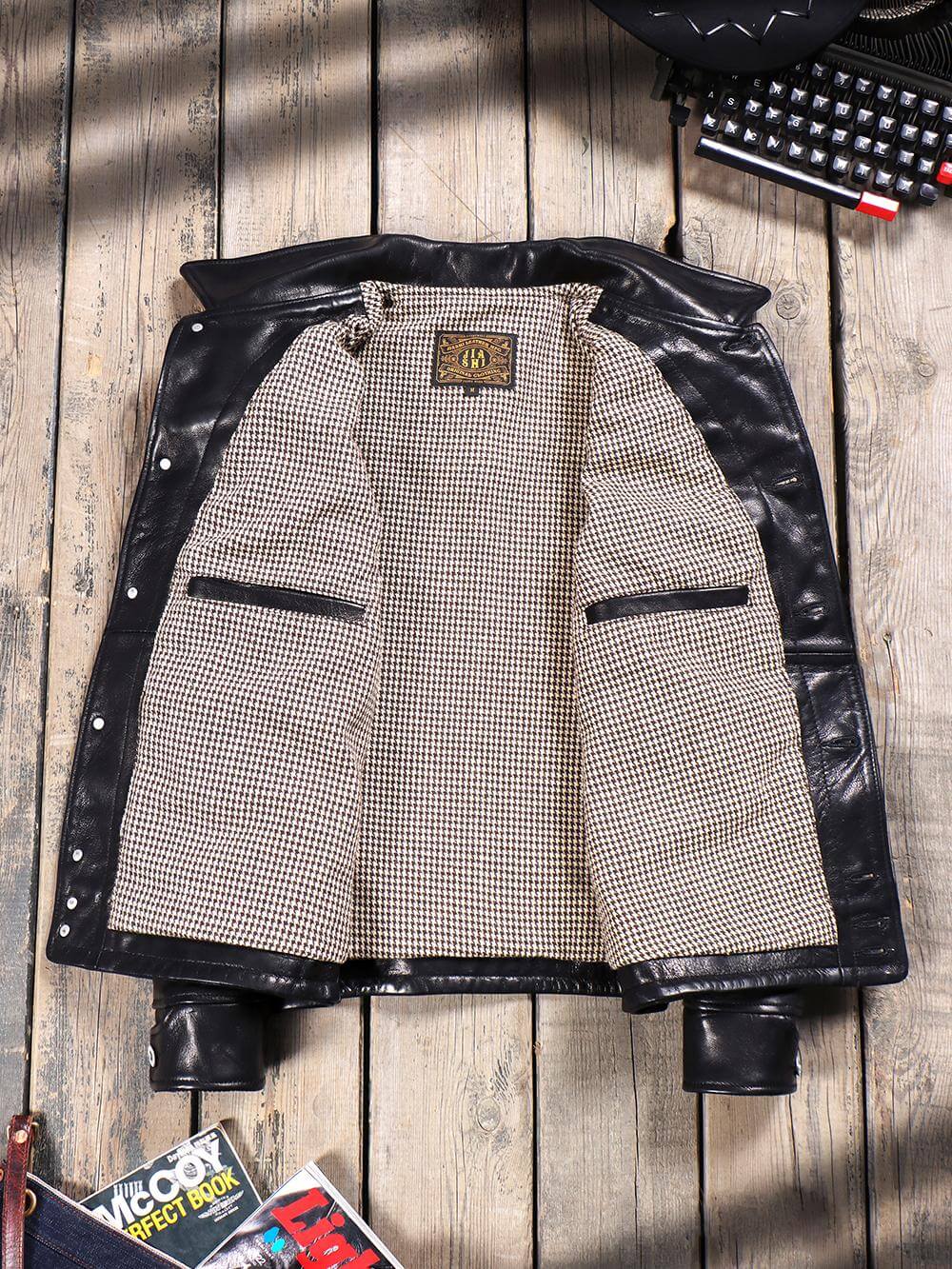 Men's Western Leather Jacket-Aigokeros