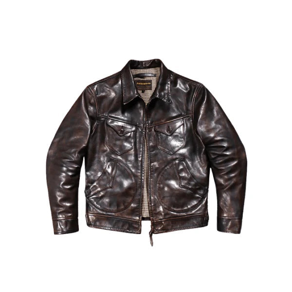 LEATHER BOM 革ジャン　Horsehide Horsehide – JiaShi Leather