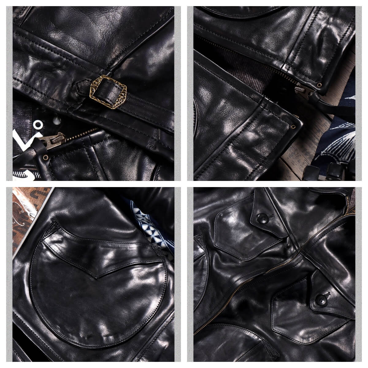 Men's Western Leather Jacket-Lobo Classic