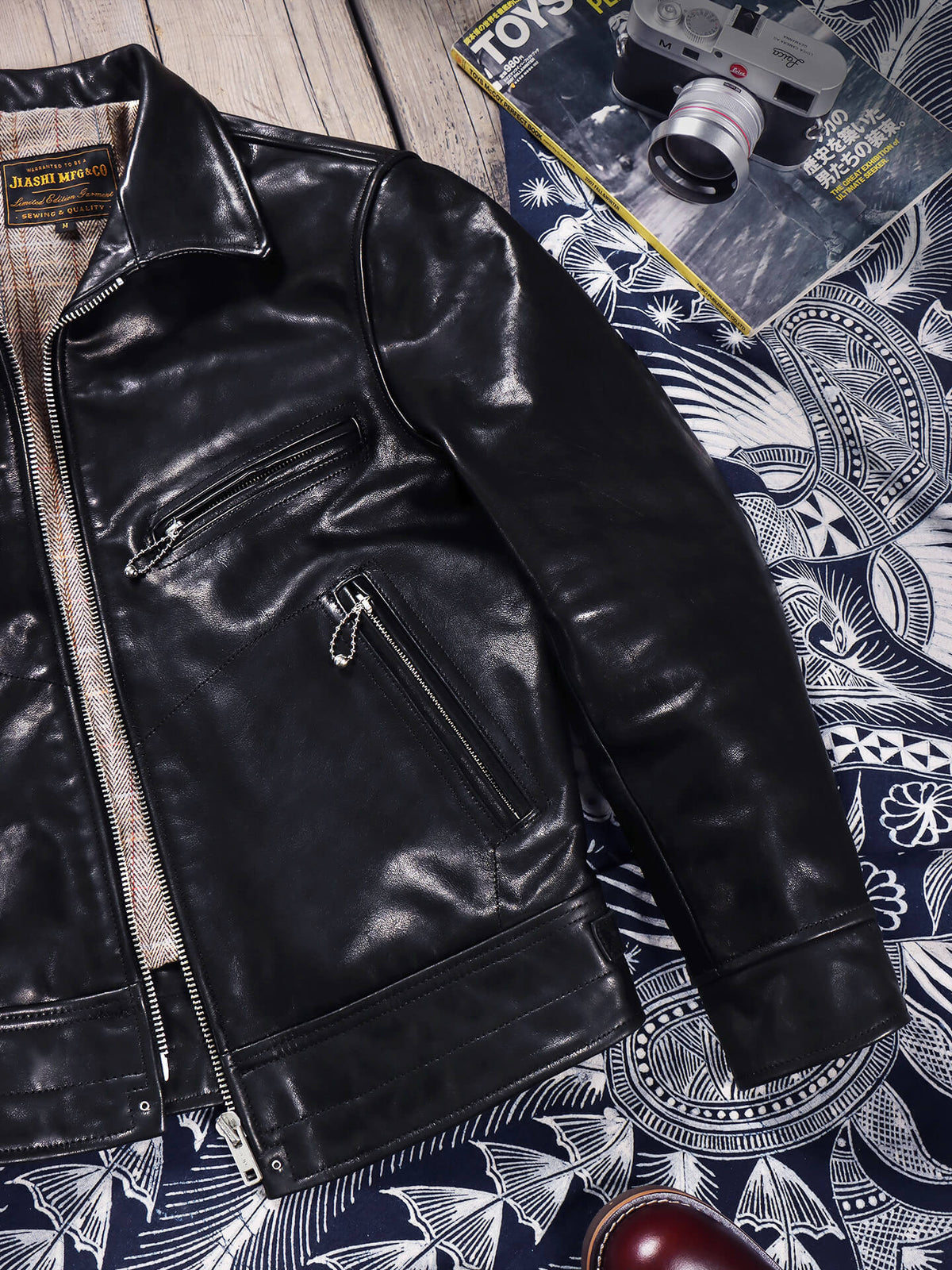 Men's Rider Leather Jacket-Aura