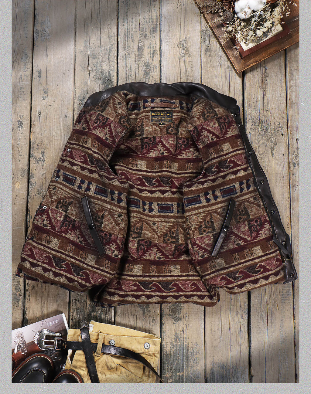 Men's Quilted Leather Down Vest-Calor