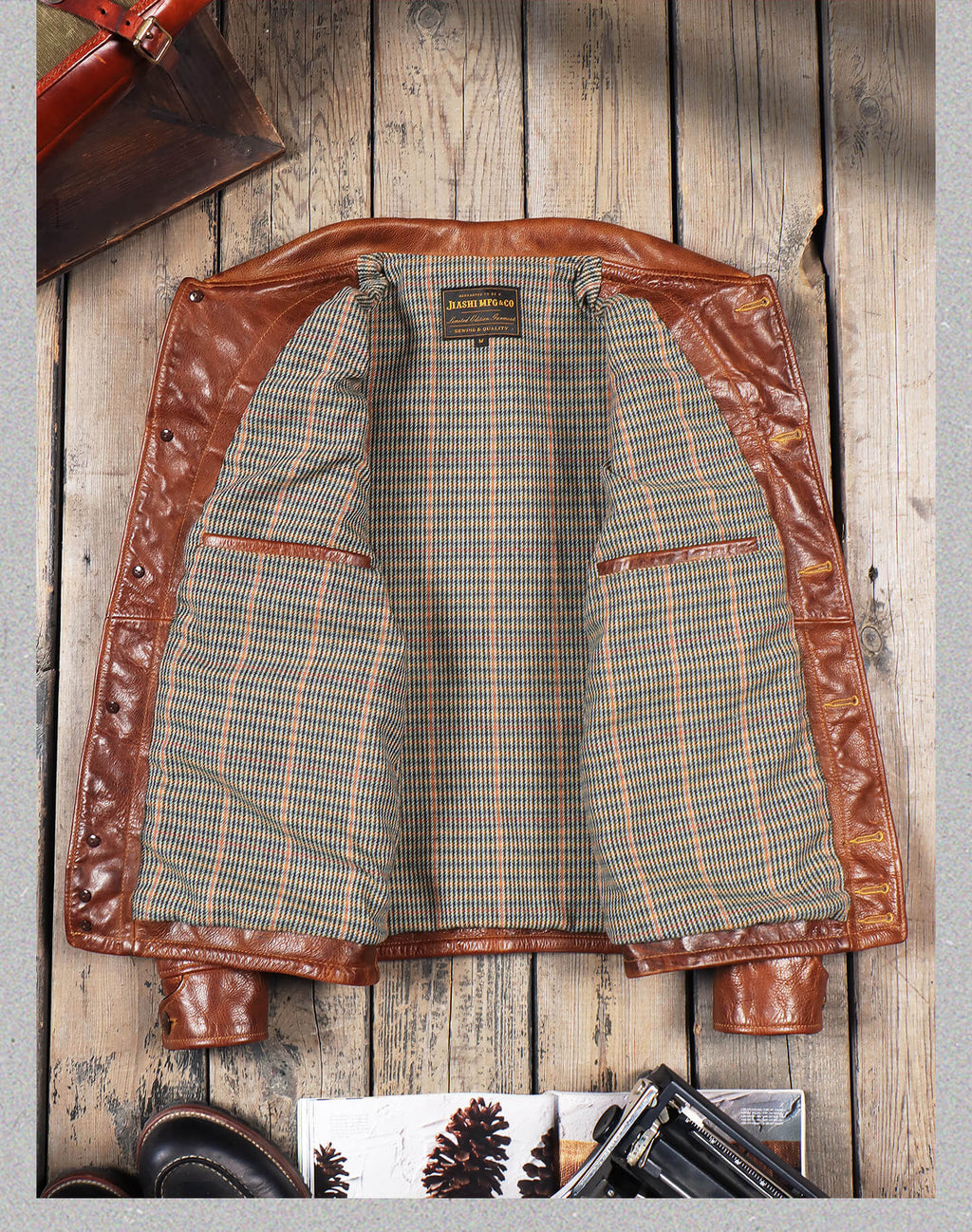 Men's Western Leather Jacket-Cazador