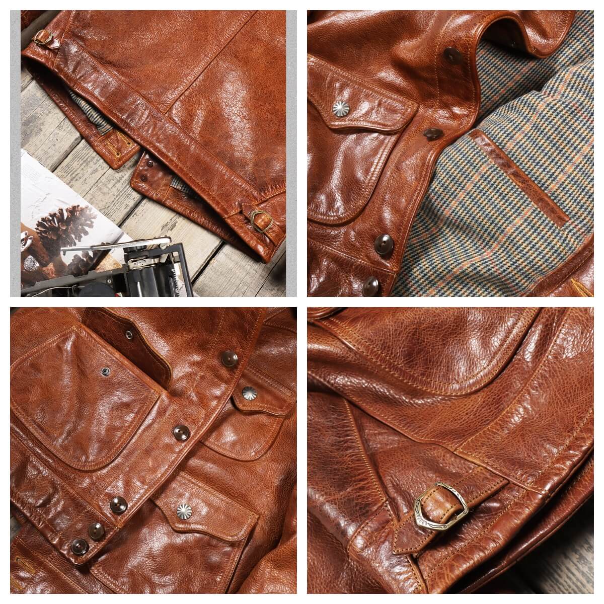 Men's Western Leather Jacket-Cazador