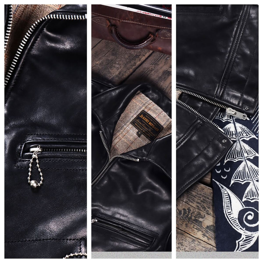 Men's Rider Leather Jacket-Aura