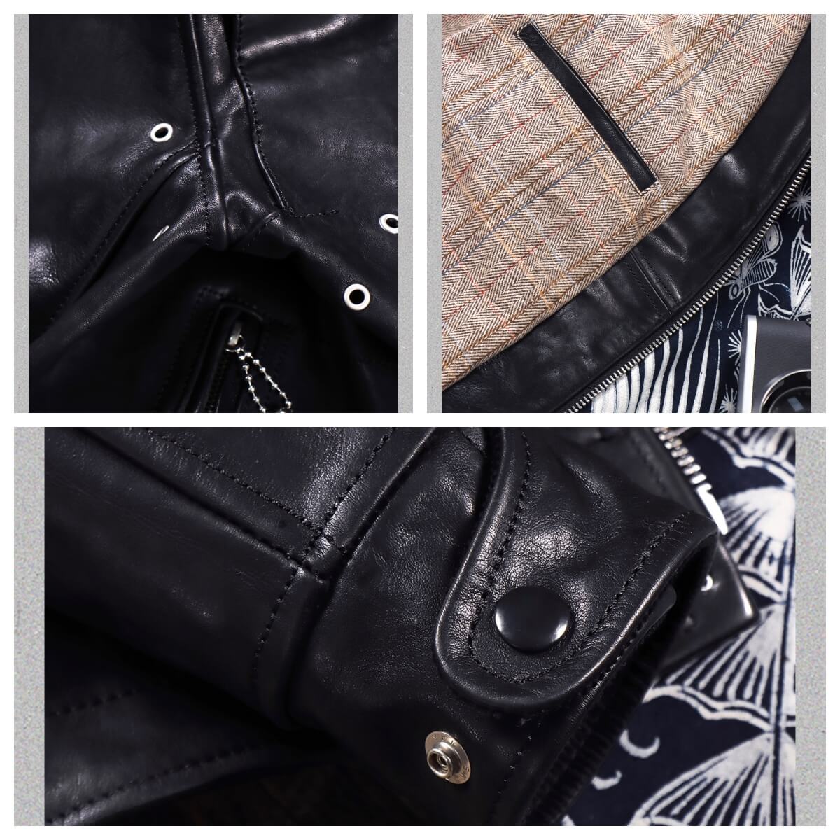 Men's Rider Leather Jacket-Aura