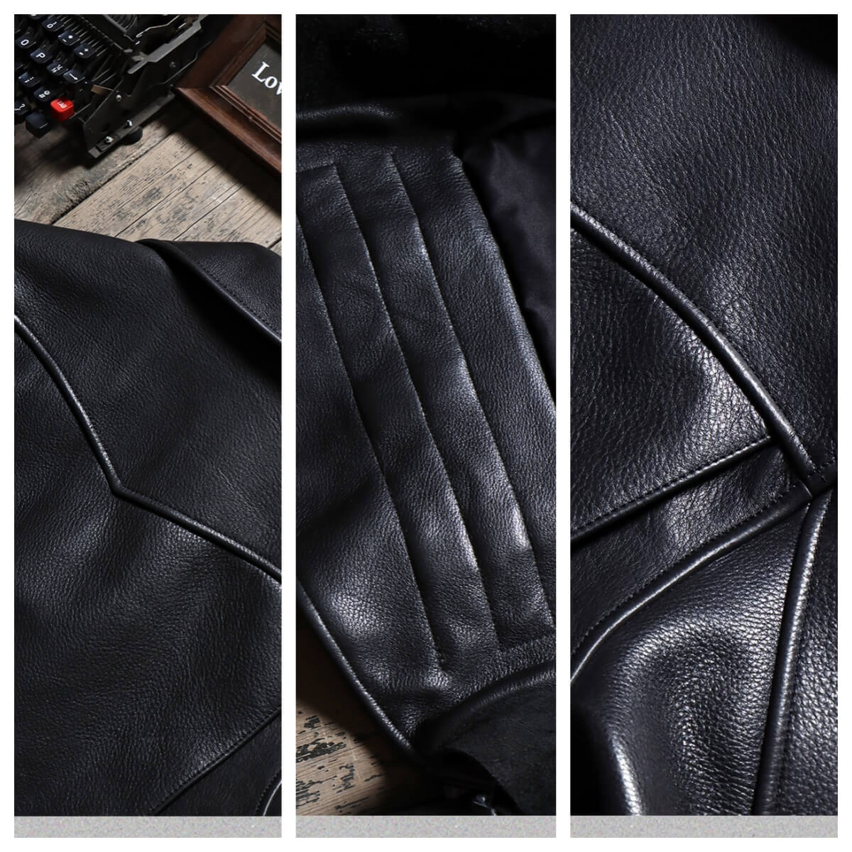 Men's Rider Leather Jacket-Eques