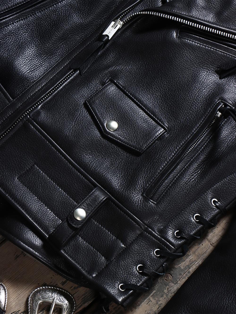 Men's Rider Leather Jacket-Eques