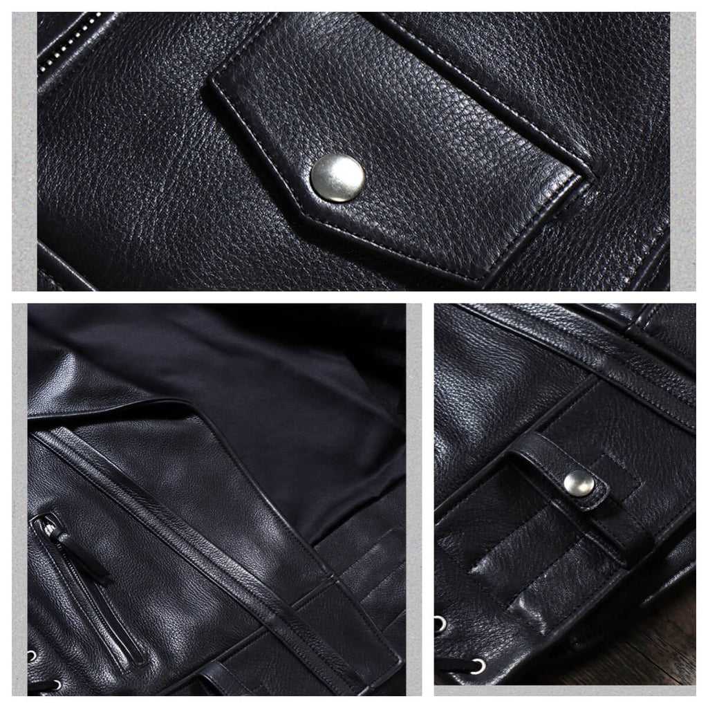 Men's Rider Leather Jacket-Eques
