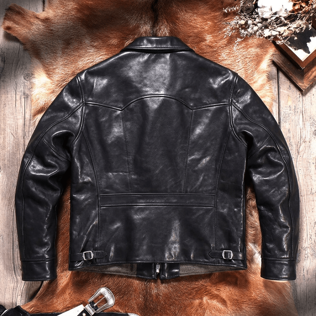Men's Rider Leather Jacket-Stadium