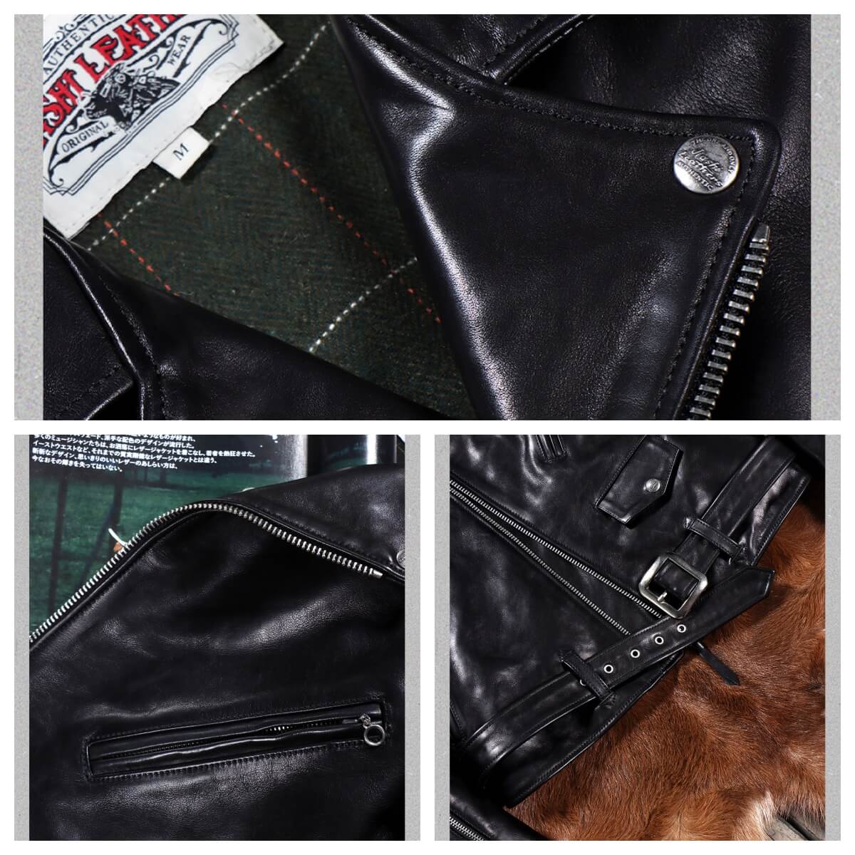 Men's Rider Leather Jacket-Cursus