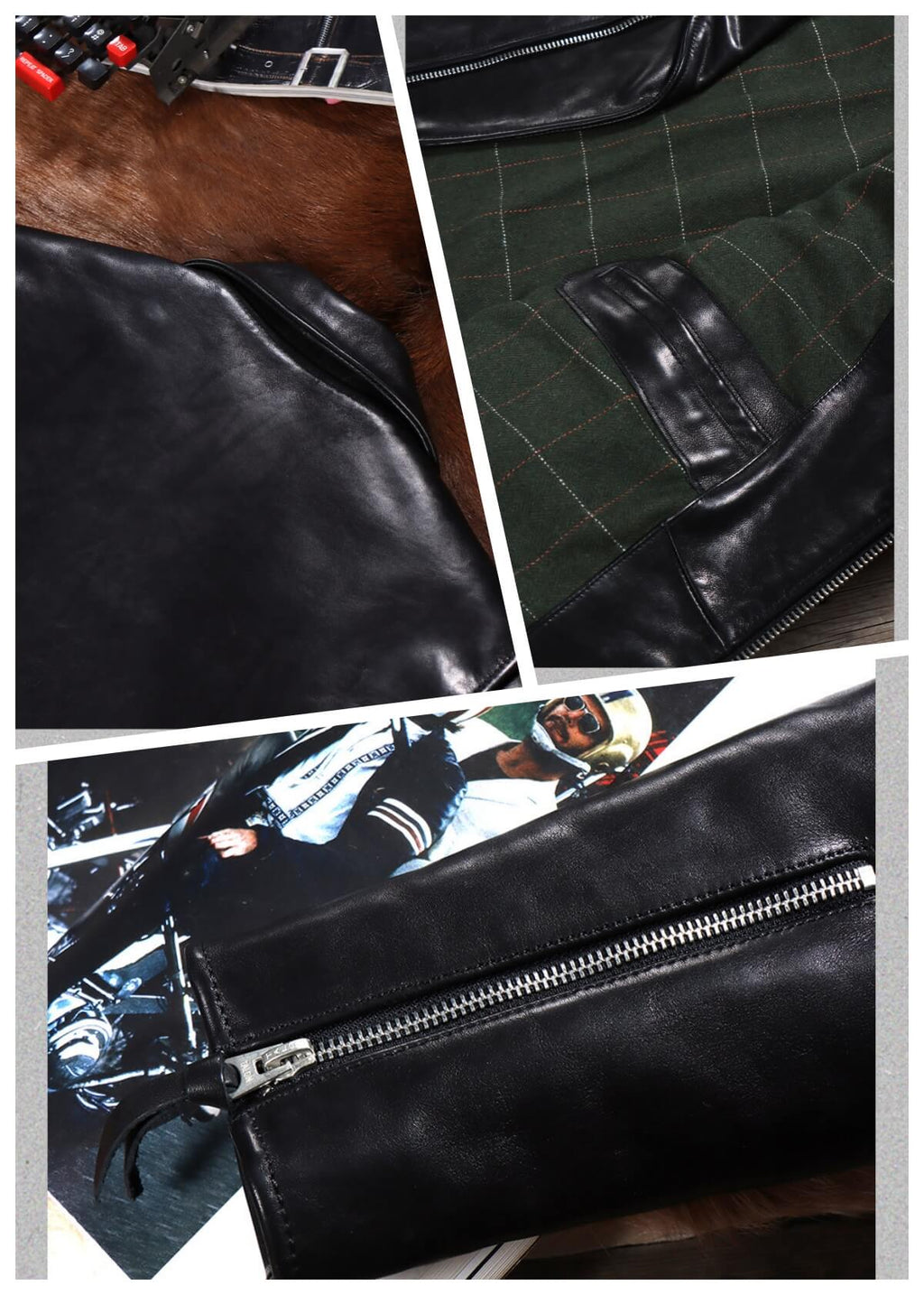 Men's Rider Leather Jacket-Cursus