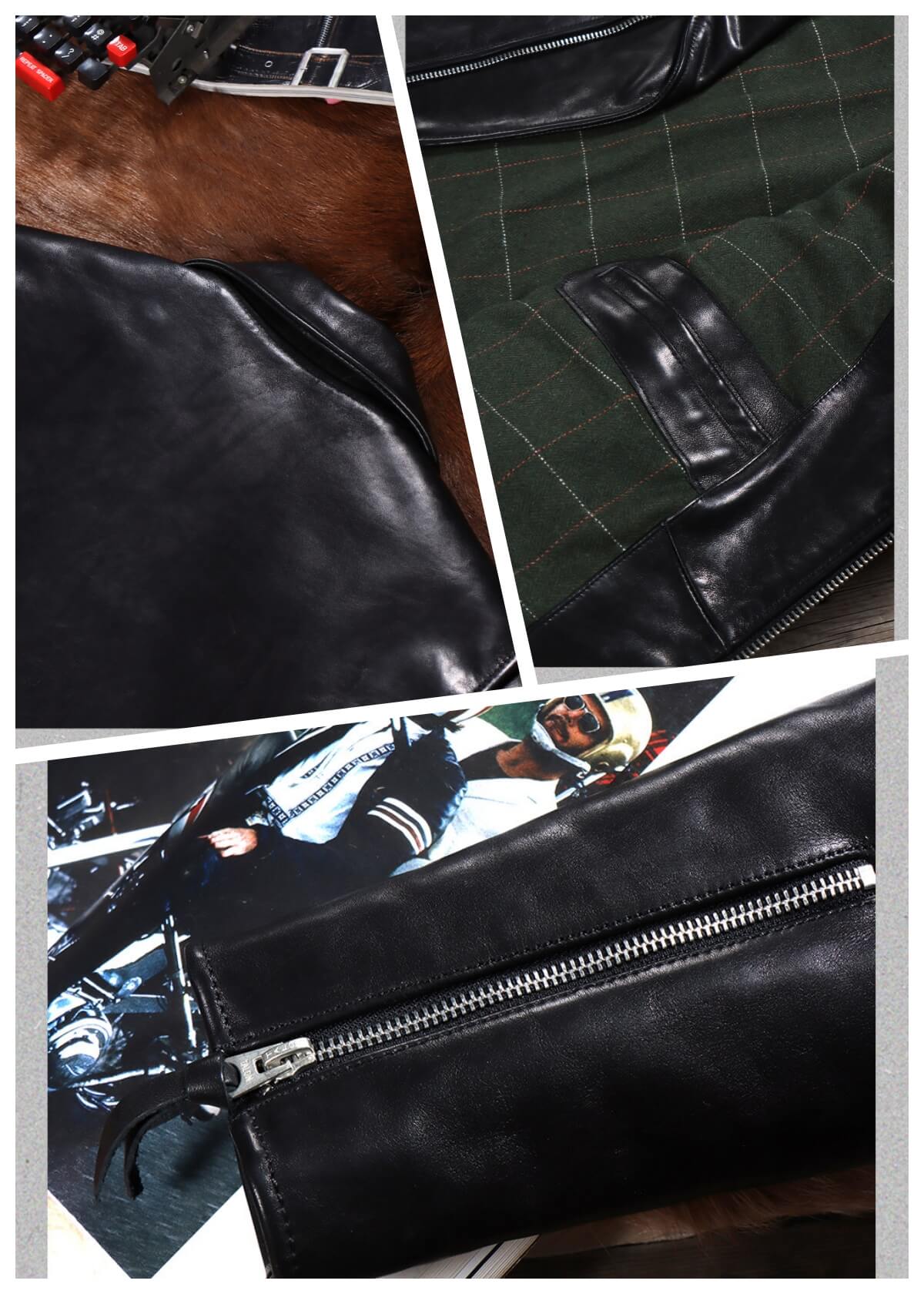 Men's Rider Leather Jacket-Cursus