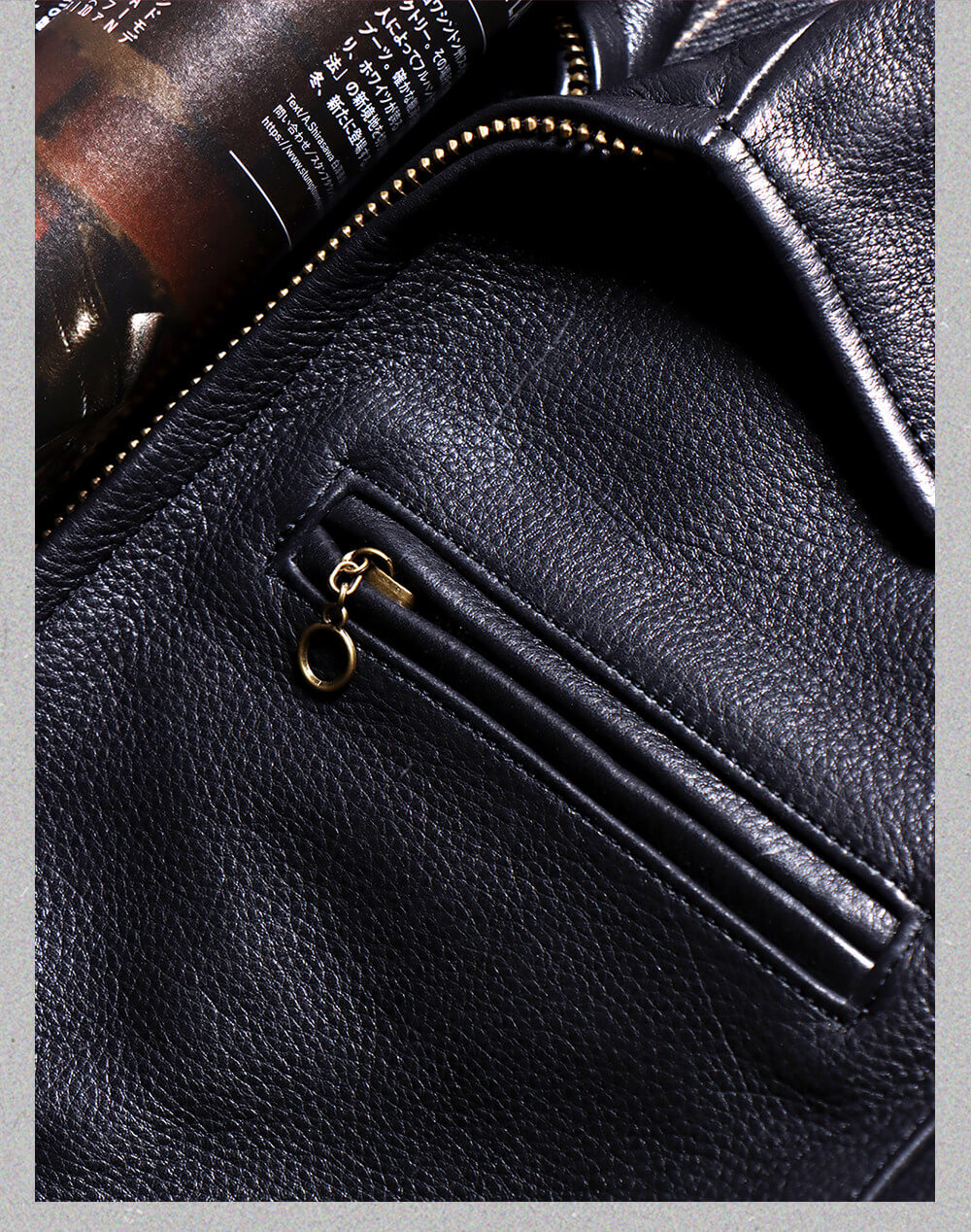 Men's Rider Leather Jacket-Essential