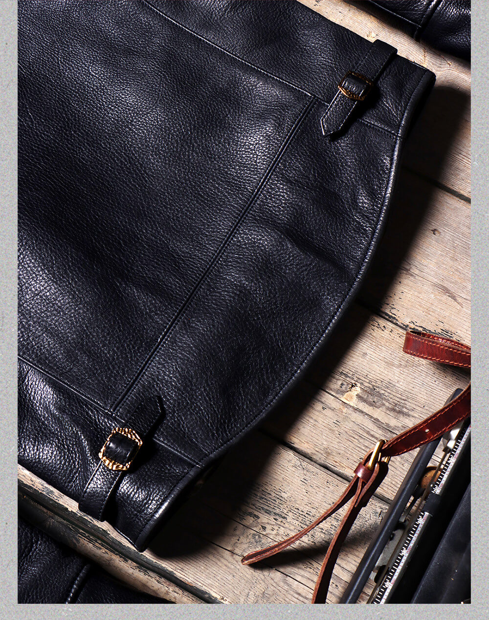Men's Rider Leather Jacket-Essential