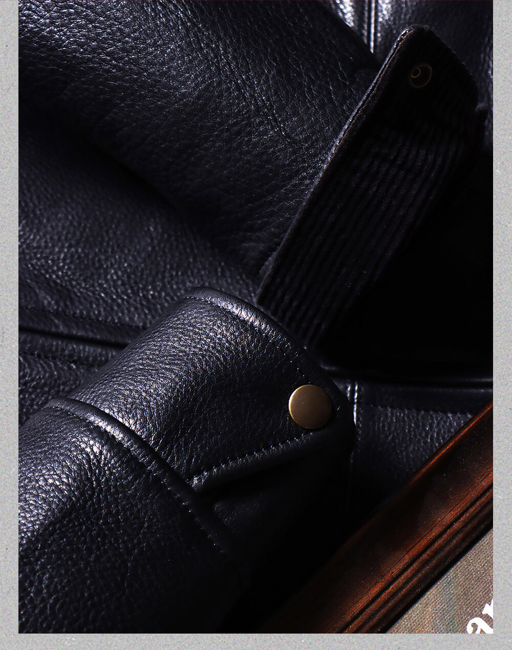 Men's Rider Leather Jacket-Essential