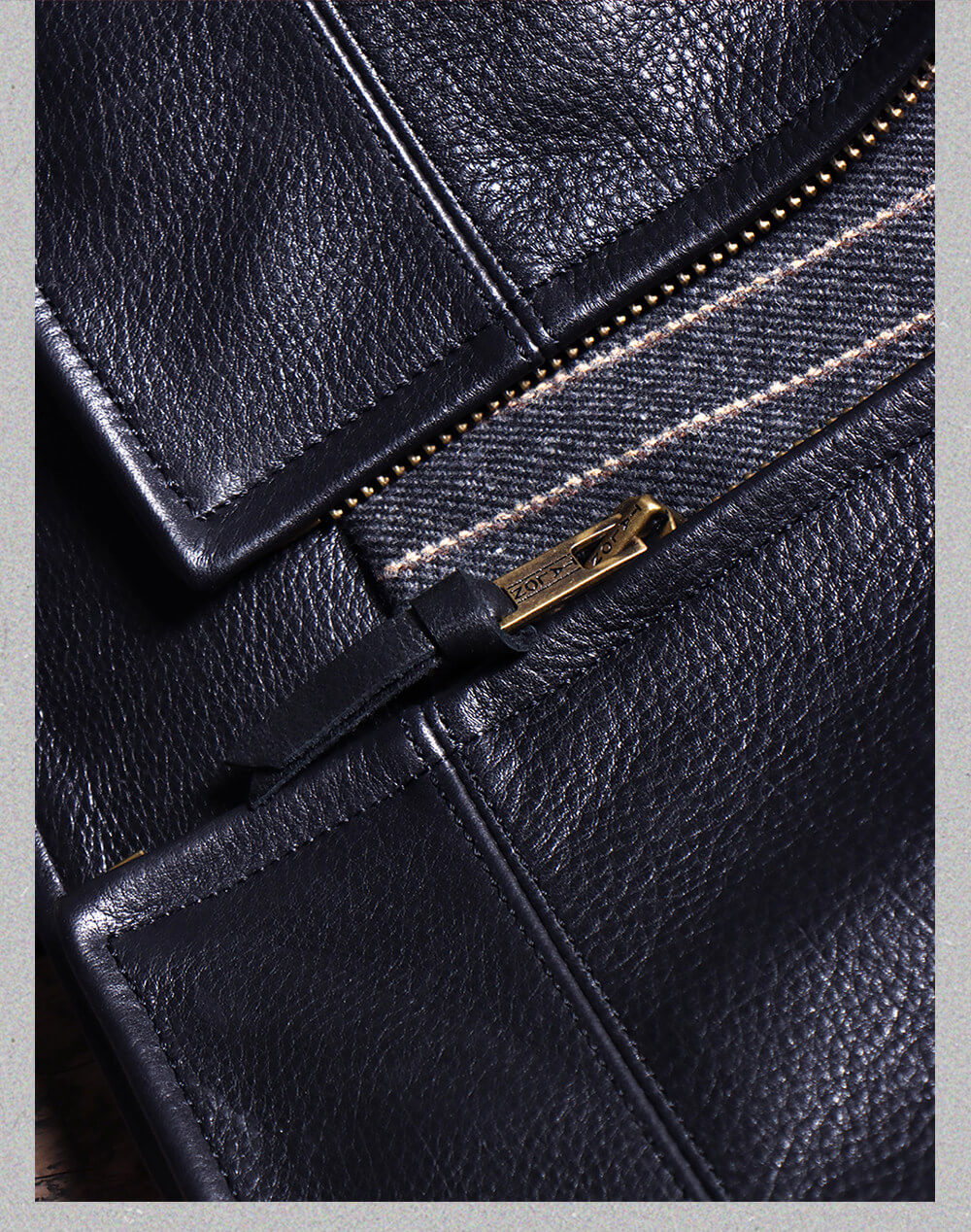 Men's Rider Leather Jacket-Essential