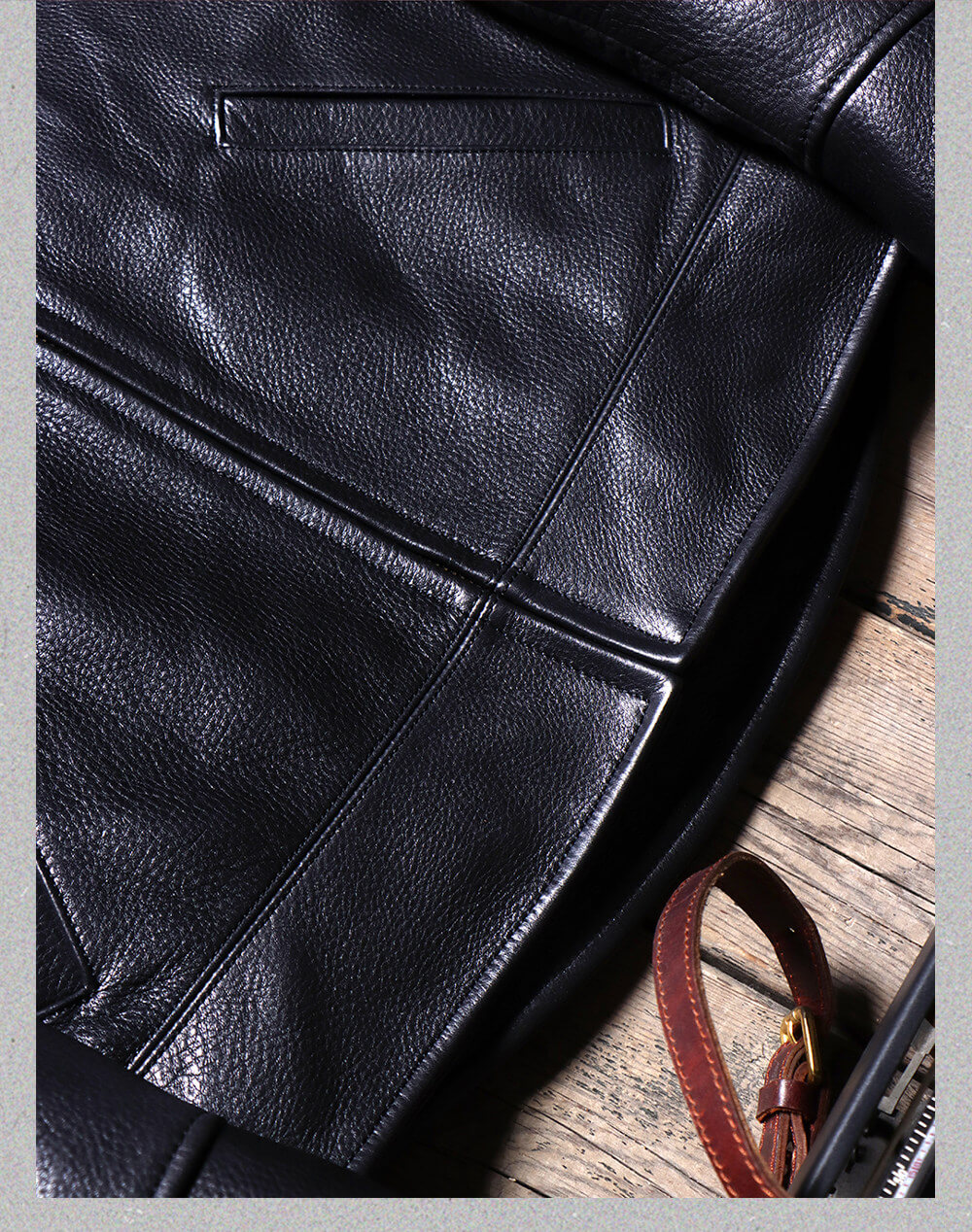 Men's Rider Leather Jacket-Essential
